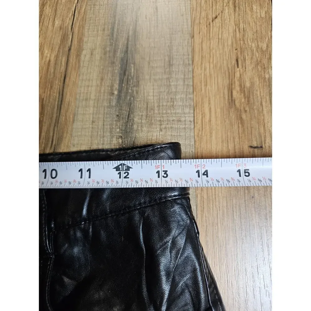 Aritzia Wilfred High-waisted Vegan Leather Pants Size 8 Cropped - Picture 5 of 9